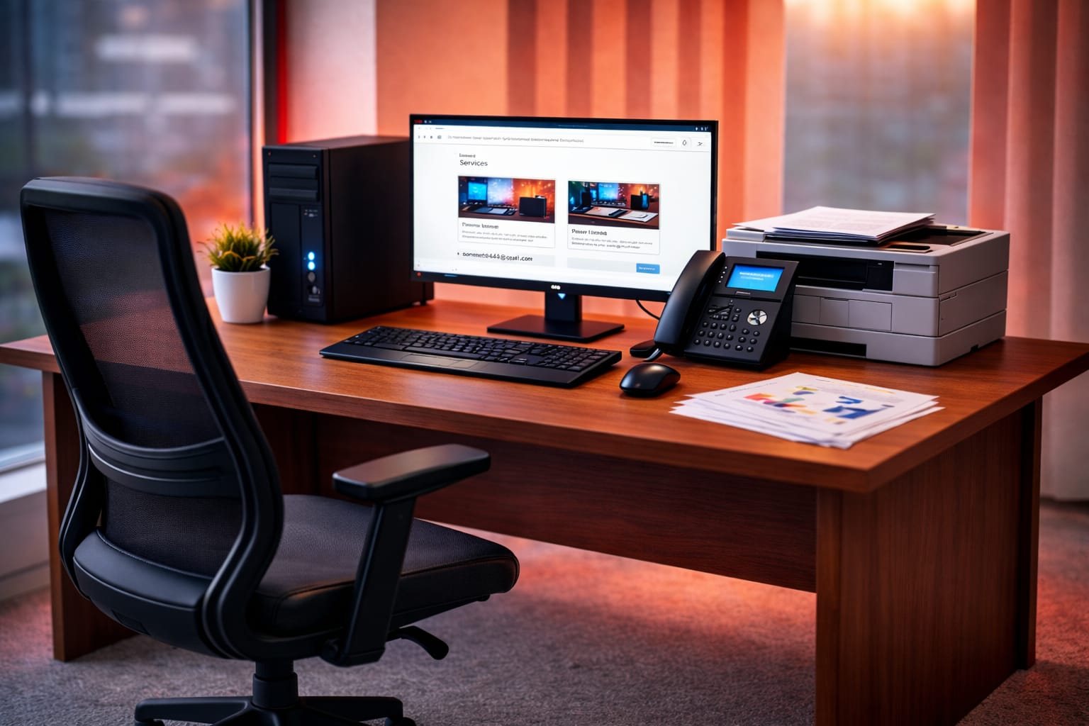 Poste de travail informatique professionnel